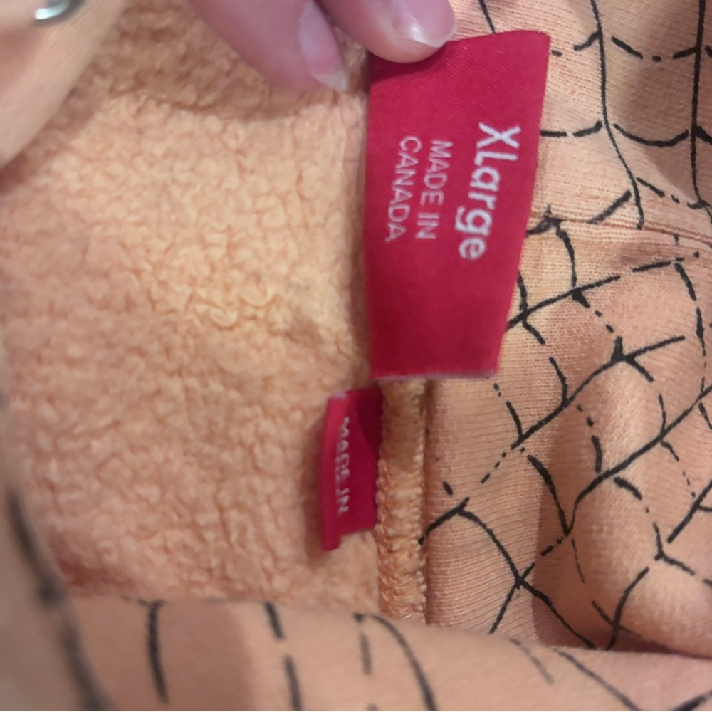 Supreme Peach Spider Web Hoodie - Picture 3 of 3